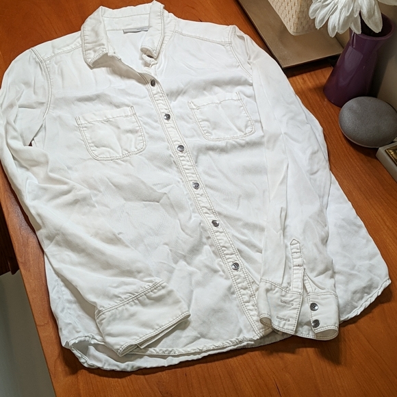 Halogen Tops - Halogen White Collar Shirt